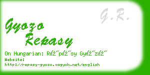 gyozo repasy business card
